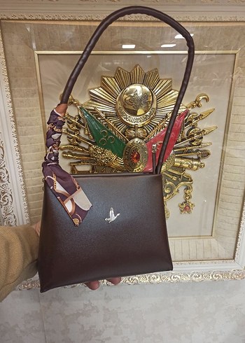 Bordo Deri Kadın Çanta Püsküllü - Görsel 2