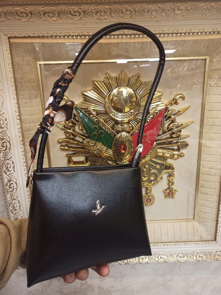 Bordo Deri Kadın Çanta Püsküllü - Görsel 5