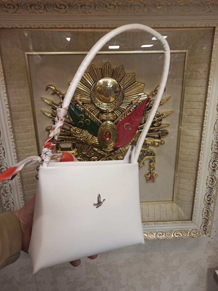 Bordo Deri Kadın Çanta Püsküllü - Görsel 3