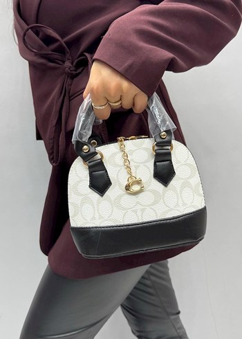 Zincir Detaylı Gri Desenli Kadın Çanta - Görsel 2