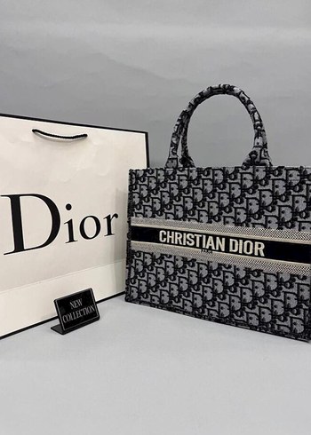 Christian Dior Gri Baskılı Kadın Çanta