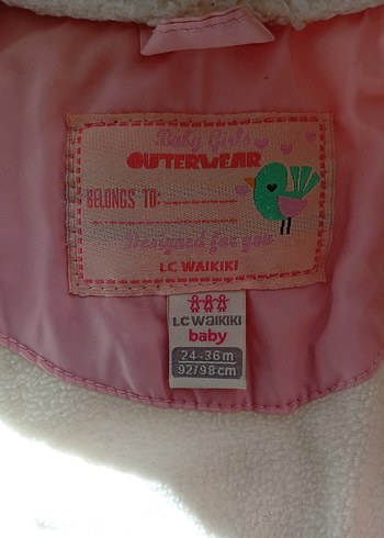 Kız Çocuk Pembe Kapüşonlu Fermuarlı Mont - Görsel 3