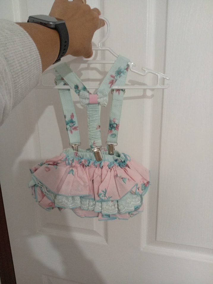 Pembe Bohem Renkli Fırfırlı Askılı elbise - Görsel 2