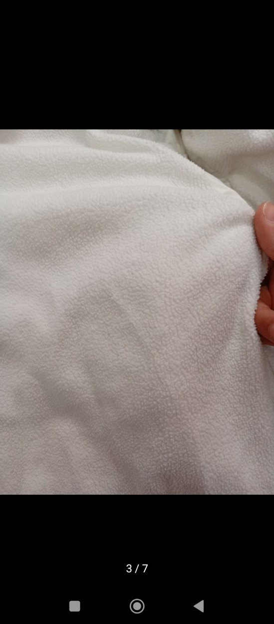 Kız Çocuk Beyaz Kürklü Kapüşonlu Yelek - Görsel 5