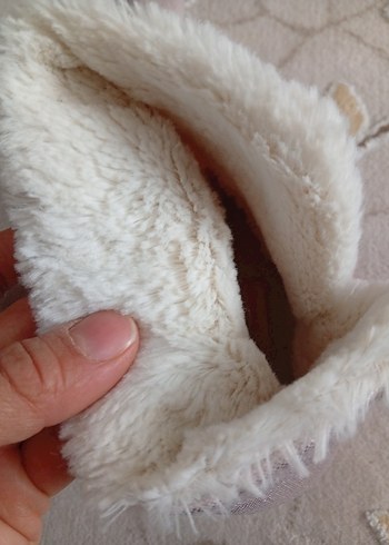 Kızlar için Pembe Kürklü Sıcak Ev Terliği - Görsel 3