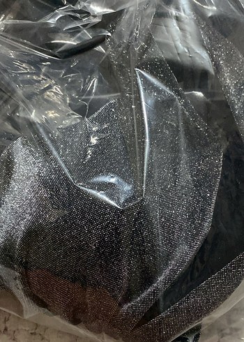 Parlak Üst Detaylı Uzun siyah Abiye Elbise - Görsel 5