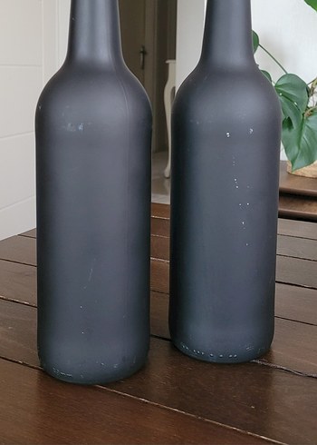 Siyah Cam Mutfak Yağ Şişesi - Yağdanlık - Görsel 4