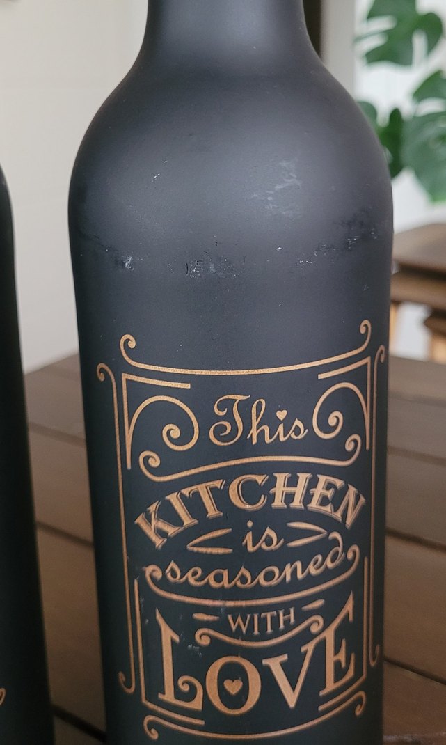 Siyah Cam Mutfak Yağ Şişesi - Yağdanlık - Görsel 3