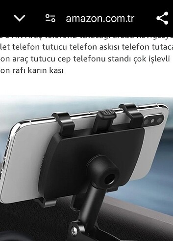 Araba Dashboard Cep Telefonu Tutucu
Braketi, Telefon tutucu - Görsel 6