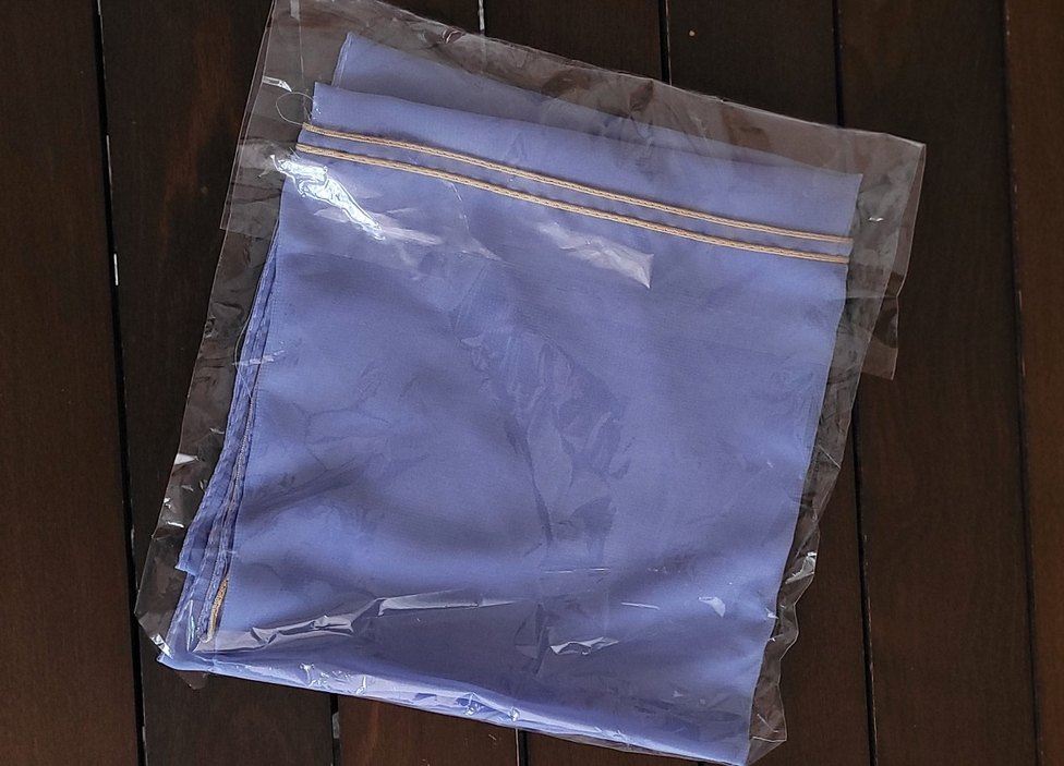 Lila Renkli İnce Krep Eşarp - Görsel 2