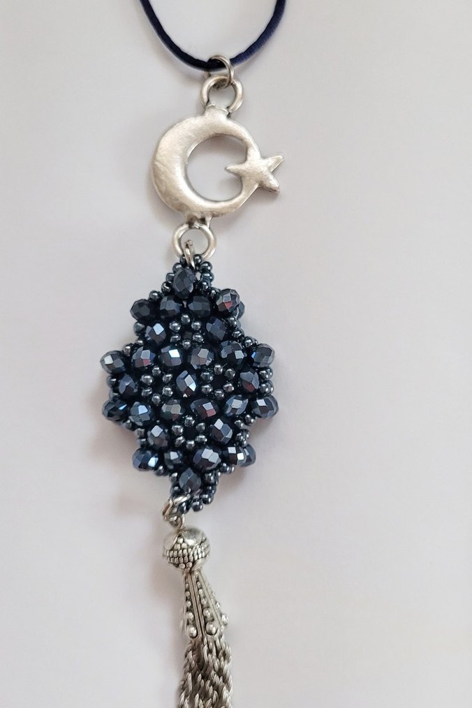 Boncuk İşleme Araba Aksesuarı (Cevşenli) - Görsel 3