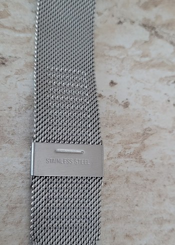 Gümüş Hasır Kordonlu Erkek Kol Saati - Görsel 4