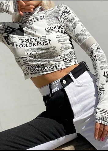 Diğer Uzun kollu crop body