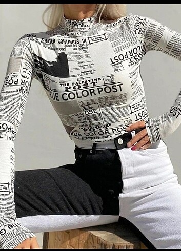 m Beden çeşitli Renk Uzun kollu crop body