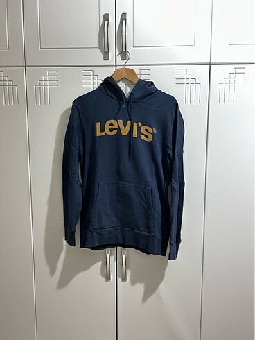 Lives kapşonlu lacivert sweatshirt