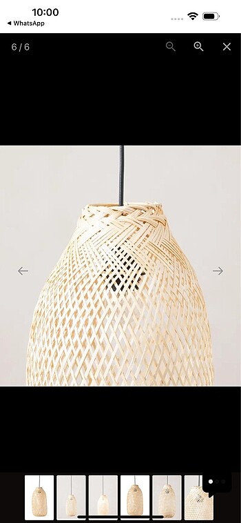 Mudo Mudo rattan avize