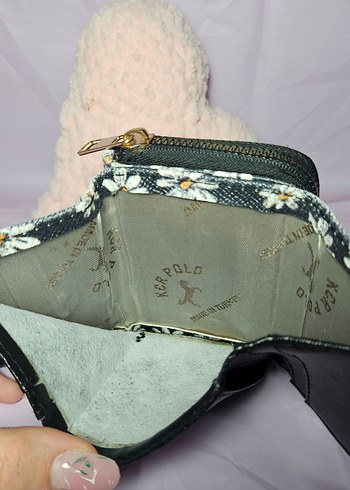 Çiçek Desenli Fermuarlı Kadın Cüzdan - Görsel 3