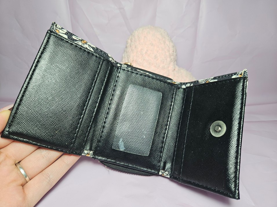 Çiçek Desenli Fermuarlı Kadın Cüzdan - Görsel 2