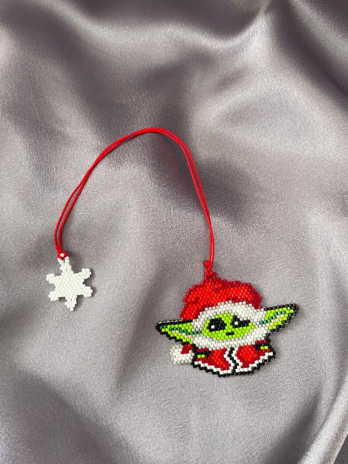 Renkli Boncuklu Yoda kitap ayraci - Görsel 3