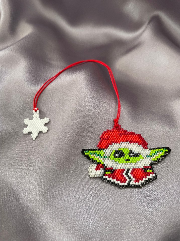 Renkli Boncuklu Yoda kitap ayraci - Görsel 2