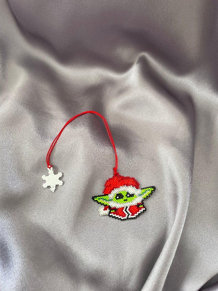 Renkli Boncuklu Yoda kitap ayraci - Görsel 4