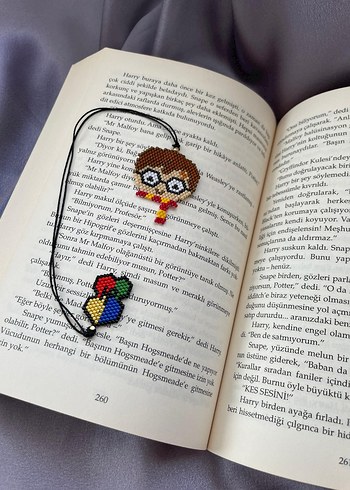 Renkli Boncuklu Harry Potter kitap ayraci - Görsel 2
