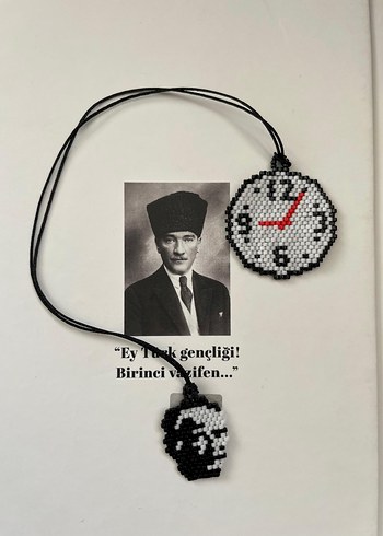 Minimalist M.Kemal Atatürk kitap ayraci - Görsel 3