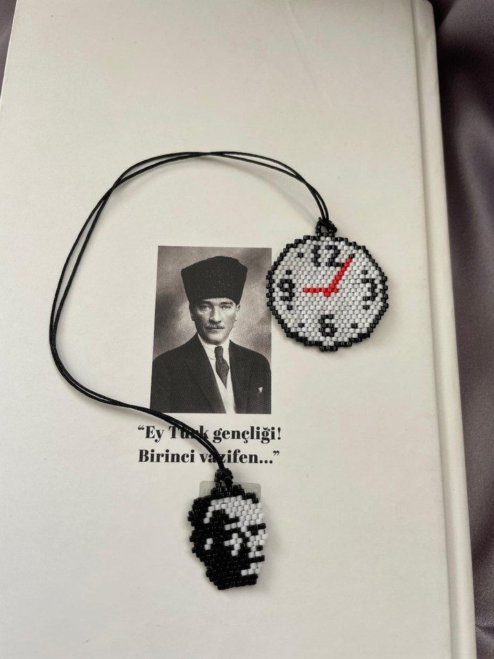 Minimalist M.Kemal Atatürk kitap ayraci - Görsel 4