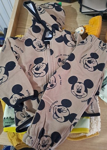 Sarı Fermuarlı Bebek Erkek Tulumu - Görsel 6