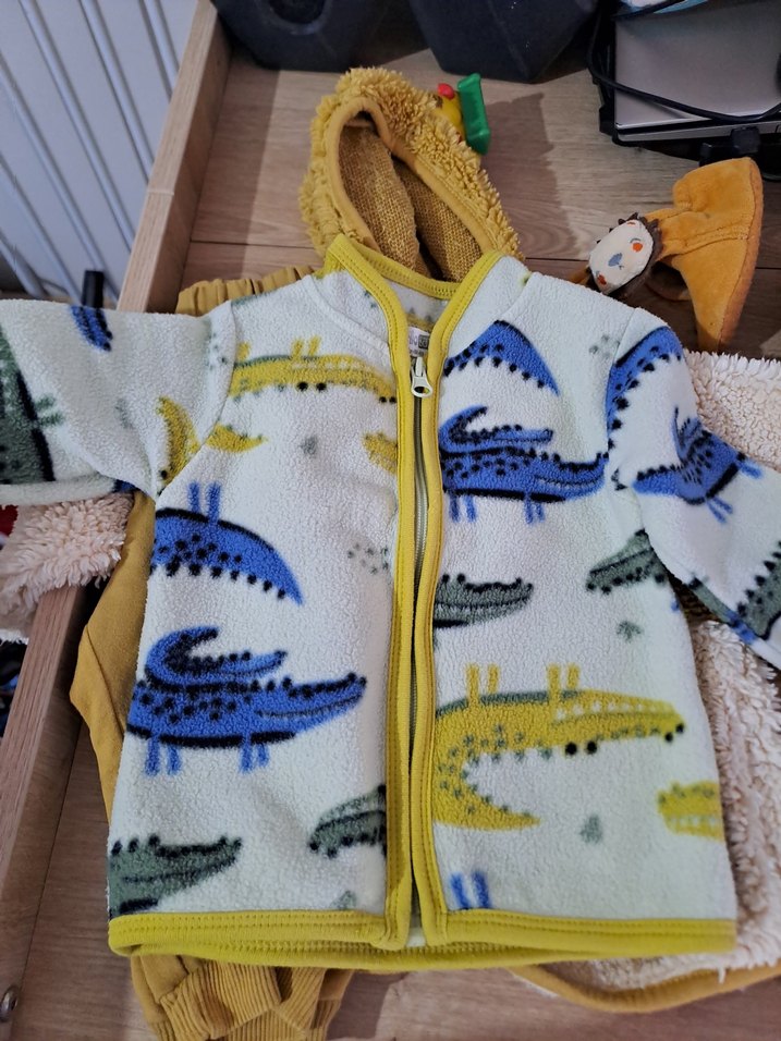 Sarı Fermuarlı Bebek Erkek Tulumu - Görsel 5