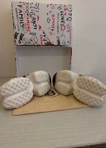 Balmain Balmain Beyaz Siyah Platform Spor Ayakkabı