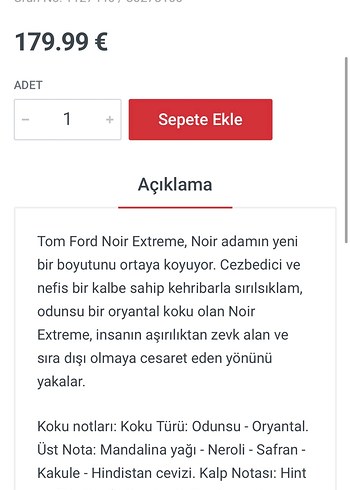 Orjinal Tom Ford Noir Extreme - Görsel 5