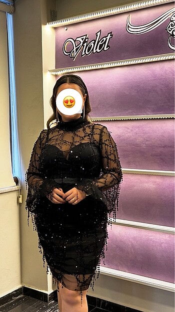 Pullu Transparan Düğünlük Şık Abiye