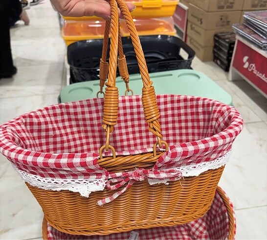 Diğer Hasır Piknik Sepeti