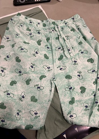 Yeşil Sıfır Rahat Kadın Pijama Takımı - Görsel 8