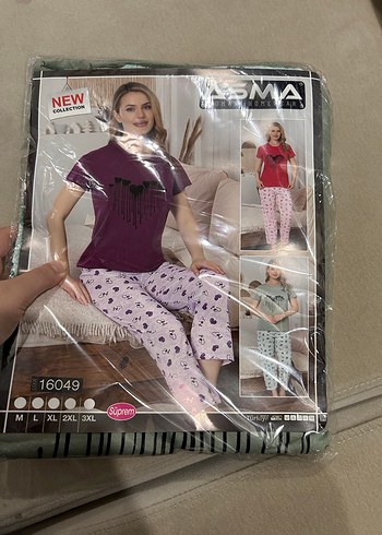 Yeşil Sıfır Rahat Kadın Pijama Takımı - Görsel 2