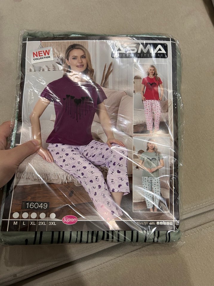 Yeşil Sıfır Rahat Kadın Pijama Takımı - Görsel 2