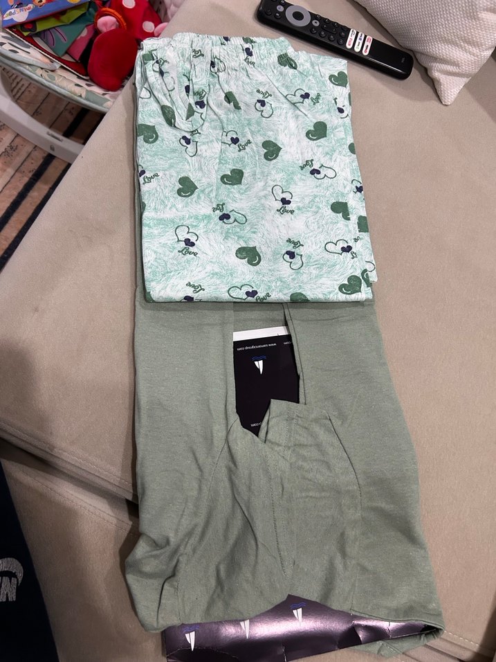 Yeşil Sıfır Rahat Kadın Pijama Takımı - Görsel 4