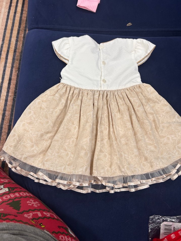 Klasik Dantel İşlemeli Kız Elbisesi - Görsel 4