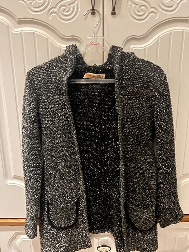 Gri Kadın Hırka - Görsel 3