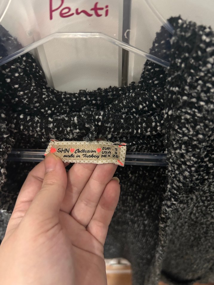 Gri Kadın Hırka - Görsel 4