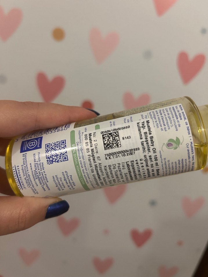 Mustela Bebek Masaj Yağı 100 ml - Görsel 4