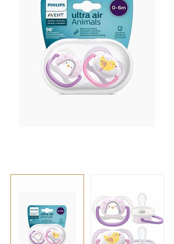 Philips Avent Ultra Air Hayvan Desenli Emzik 6-18 Ay - Görsel 3
