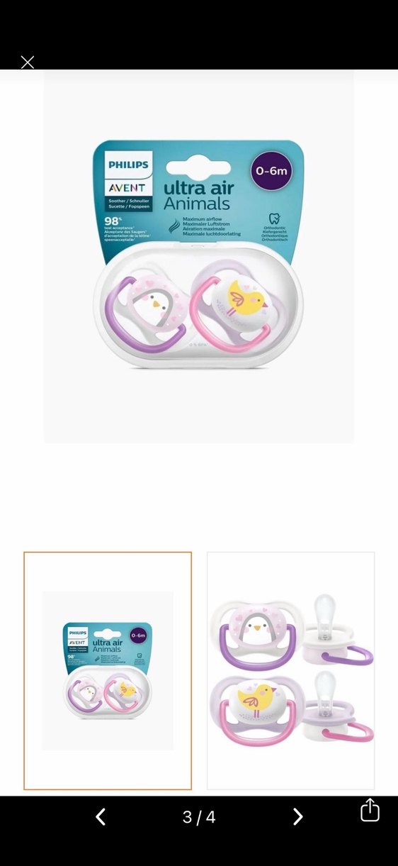 Philips Avent Ultra Air Hayvan Desenli Emzik 6-18 Ay - Görsel 3