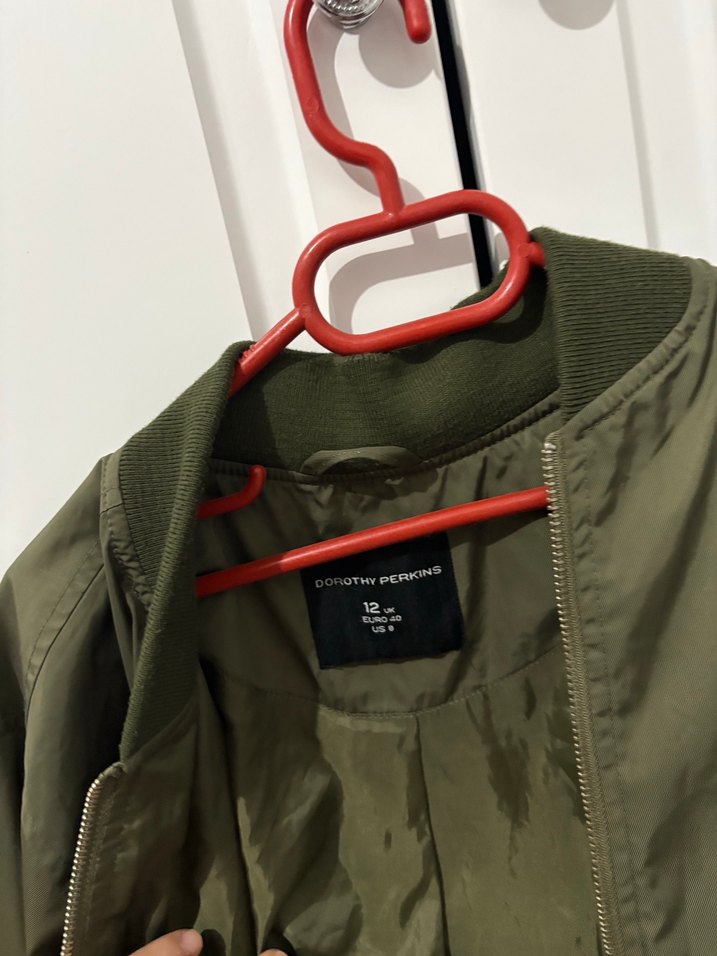 Haki Kadın Fermuarlı kısa ceket - Görsel 2