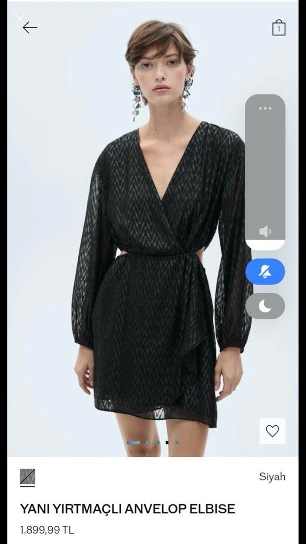 Kısa siyah elbise - Görsel 2