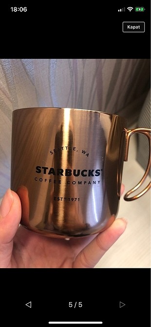 Starbucks metal bardak