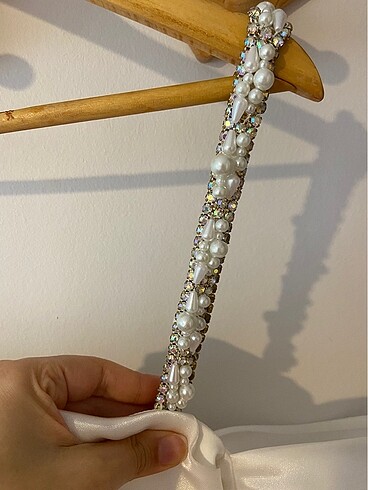 Alfabeta düşük kol yırtmaçlı uzun elbise - Görsel 3