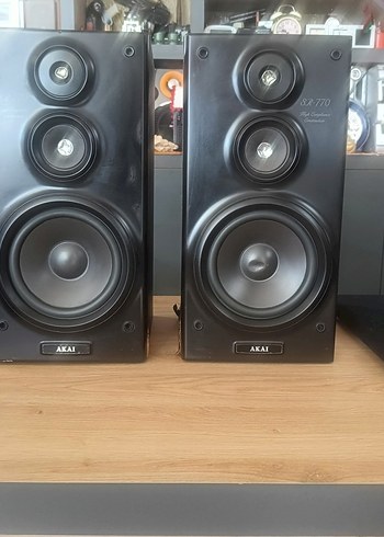 AKAI Siyah Müzik Sistemi Hoparlör Çifti