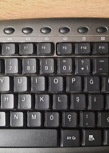 Kablolu Siyah Q Klavye - Görsel 6